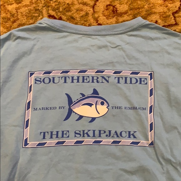 SOUTHERN TIDE LIGHT BLUE SHORT SLEEVE SHIRT - Picture 5 of 5